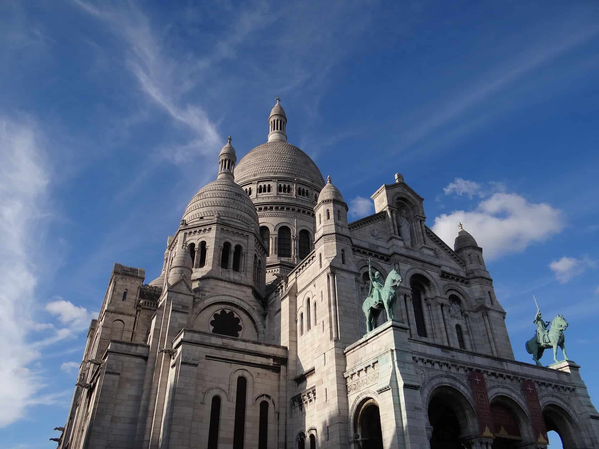 A few of the Basilica of the Sacred Heart of Paris, one of the top France pilgrimage sites.