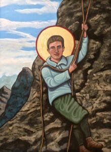 Icon of Blessed Pier Giorgio Frassati painted by artist Kelly Latimore. 