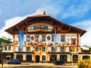 Lüftlmalerei in Oberammergau