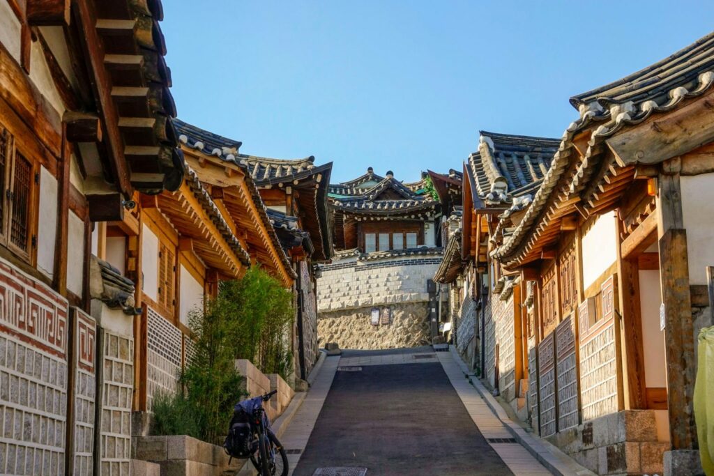 Bukchon Hanok Village, as often seen on a pilgrimage to South Korea.