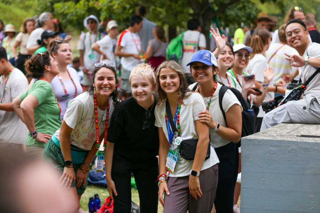 Young pilgrim group photo